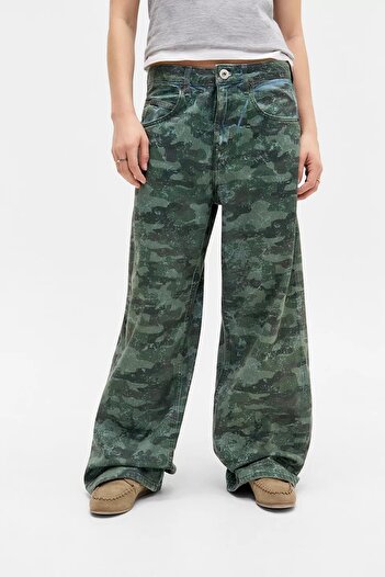 september island Camouflage Baggy Boyfriend Baggy Jeans