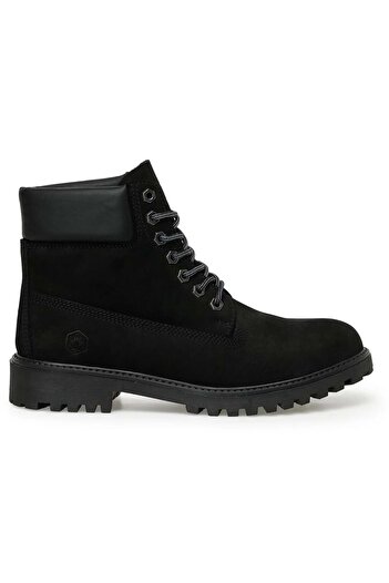 lumberjack River Γνήσιες Δερμάτινες Μπότες Unisex ΜΑΥΡΟ