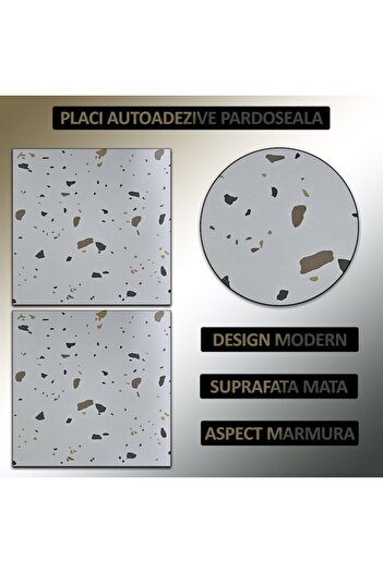 NEXTLY Set 24 X Placi Din Pvc Autoadezive Pentru Podea/perete , Reutilizabile, Waterproof