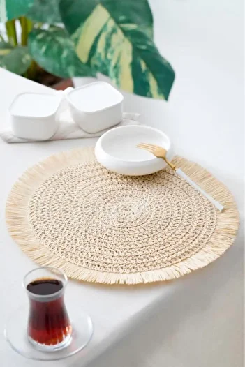 Digithome Acar 6-Piece American Service Supla Round Cream 38 cm – Acr-285/20