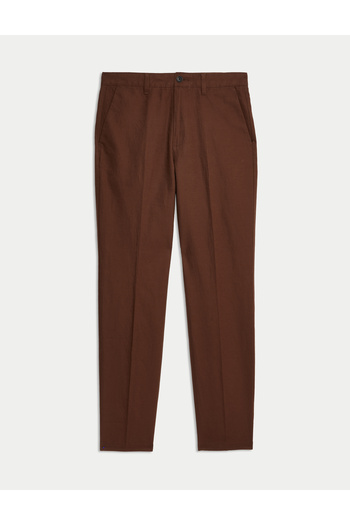 Marks & Spencer Regular Fit Keten Karışımlı Chino