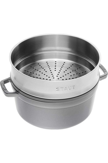 STAUB Cast Iron Pot with Steaming Apparatus - 405106050