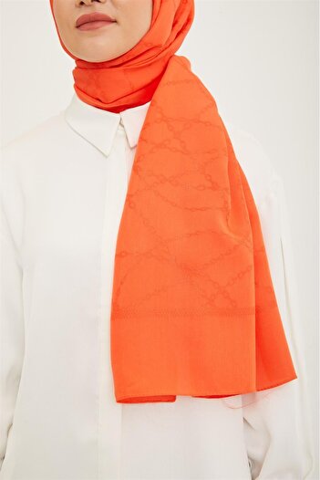 Armine Trend Orange Hazan Shawl 1-23038