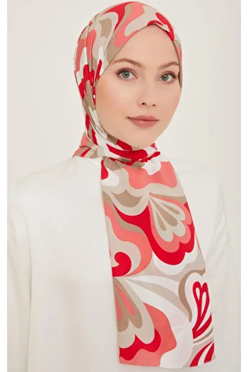 Armine Trend Laurel Shawl 6348-2-10 Pink White