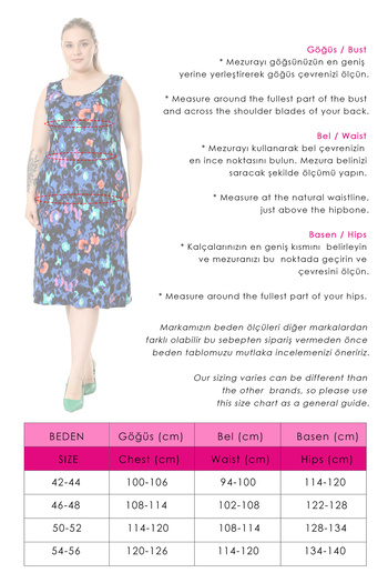 Madwilo Rochie de damă, albastru, roz, cu model de tigru, cu bretele