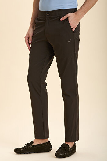 SMILE Bogino Brown Casual Trousers