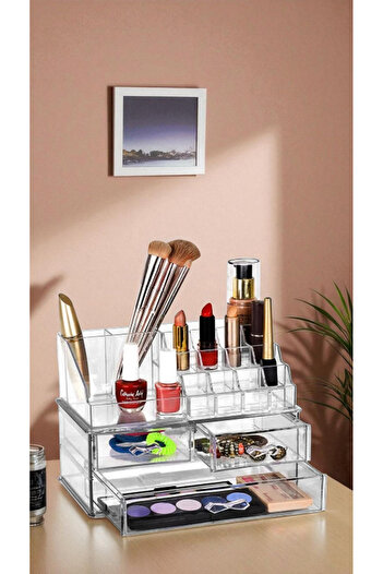 Herza House Makeup Organizer Set with 3 Drawers