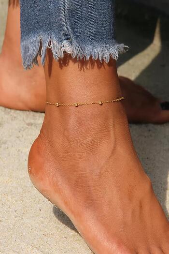 New Obsessions Minimal Stainless Steel Bulk Chain Anklet