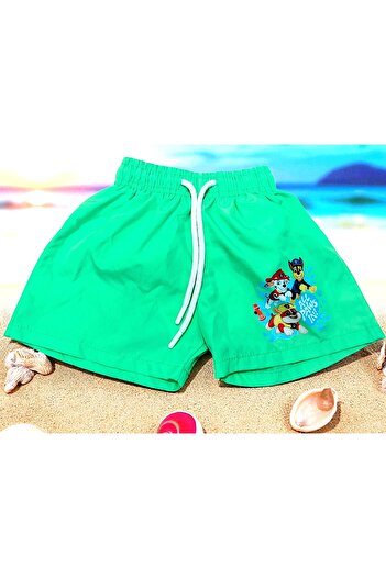 MİLAYS LİFE HOME COLLECTİON Boy - Paw Petrol Printed, Net Mesh and Lace Up Shorts