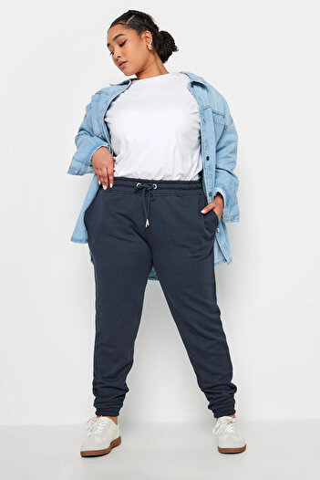 Stil Diva Pantaloni de sport skinny de mărime mare - Jogger cu buzunare 303172