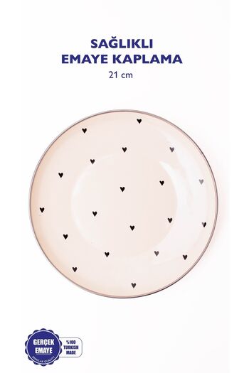 EMAYlab Black Cupid Enamel Presentation Plate