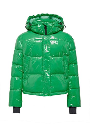 ONLY Ann Louis Premium Puffer Short Otw Women's Green Hooded Coat