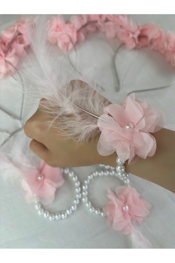 Ays Bridal Pink Bride to Be Bridesmaid Bracelet Crown and Tattoo Bachelorette 30 Pieces