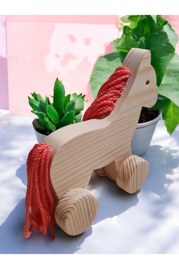 websunday Wooden Toy Baby Car Natural Handmade Toy