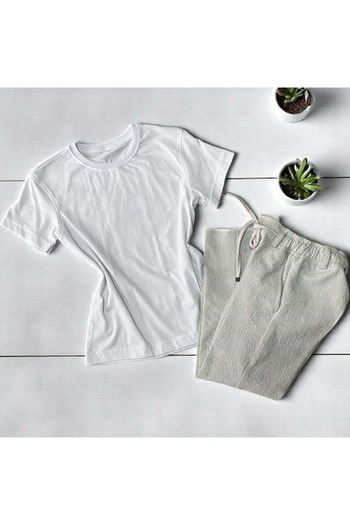RİNDO KİDS Jacketed Sports Suit Ecru