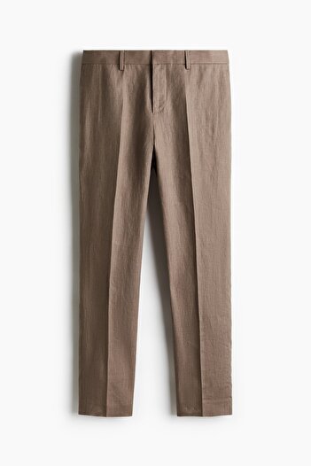 H&M Keten Takım Pantolonu Slim Fit