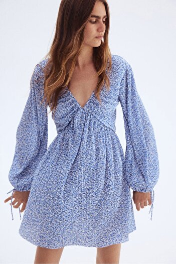 H&M Pliseli Elbise