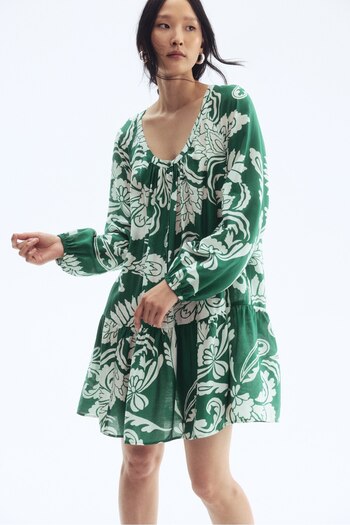 H&M Önü Düğmeli Tunik Elbise