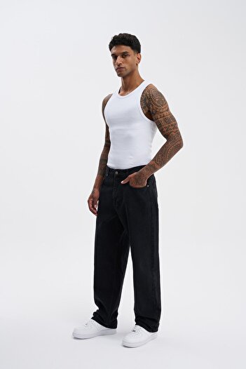 Machinist Erkek Relaxed Baggy Koyu Antrasit Pantolon