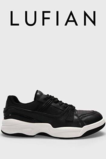 Lufian 111230266 Randy Sneaker Men's Leather Shoes Black