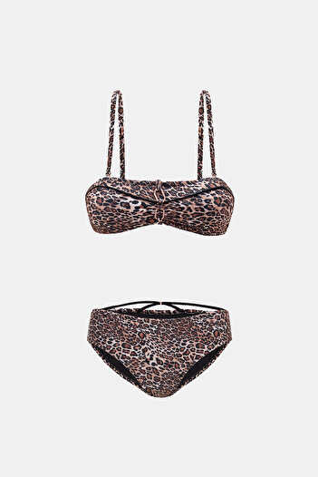 Amarelle Σετ μπικίνι με στράπλες με σχέδιο Capetown Leopard