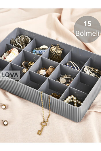 Lova 15 Bölmeli Çok Amaçlı Çekmece İçi,Takı Düzenleyici Organizer