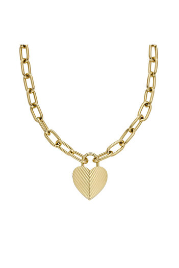 Fossil Jf04656-710 Heart Women's Necklace