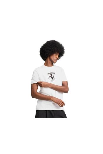Puma Μπλουζάκι Ferrari Race Tonal Beyaz Unisex Kısa Kol
