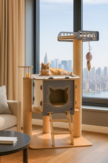 Patihomes Vip Multi-Storey Bed Scratching Cat Play House