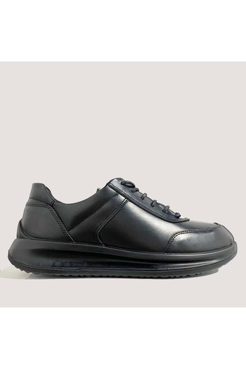 Scooter Men's Leather Waterproof Casual Shoes M4010Ds - Black - 43