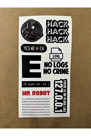 hdsticker 49 Adet Siber Güvenlik Yazılım & Yazılımcı Software Developer Laptop Notebook Etiket Sticker Set P61