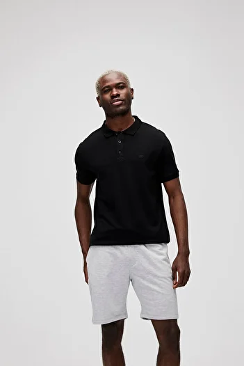 Bad Bear Pánské tričko Stark Black Polo Neck