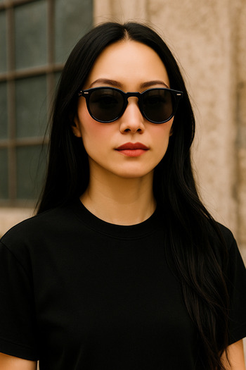 Eyesofia Prospera Luxury Unisex Black Sunglasses