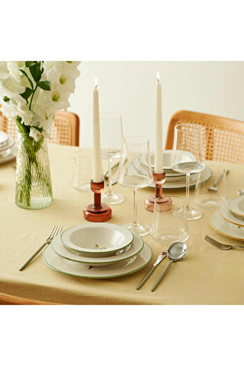 Bella Maison Garden Stoneware 12 Parça 4 Kişilik Yemek Takımı Mix