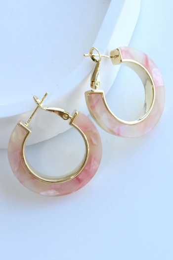 Leo'Stone Imported Series Multi-Color Ring Design Women's Steel Earrings