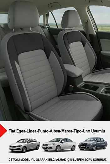 GM-DESIGN Mocha Taytüyü Car Seat Cover (Fiat Egea-Linea-Punto-Albea-Marea-Tipo-Uno Compatible)