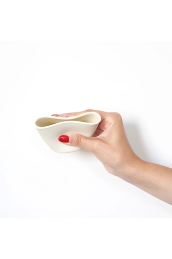 Babyjem Silicone Cup + Silicone Feeding Spoon Ecru Silicone Baby Feeding Set