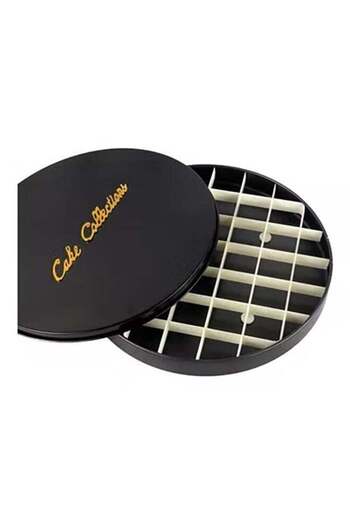 fulina Dessert Containers with Plastic Dividers, 35cm Non Stick Cake Collection, Gift for family, friends