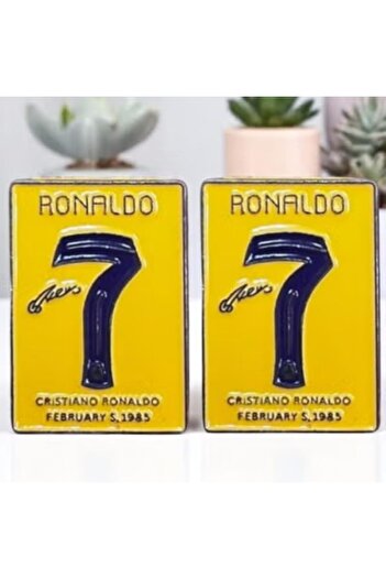 Toybox 2pcs CR7 Metal Sticker for Mobile or Any Smooth Surface