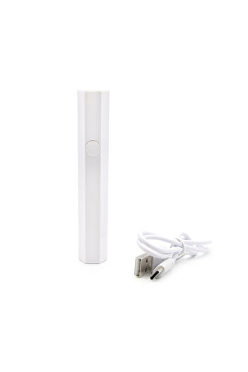 global fashion Hexagonal gel flashlight, white