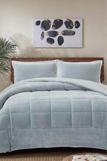 Çeyiz Diyarı Pumi Single Duvet Set 180X230 cm Gray