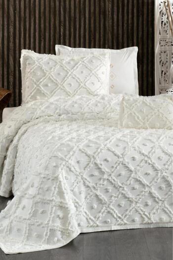 Çeyiz Diyarı Dowry Land Alara Single Pique Set Cream