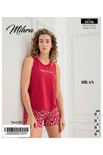 Mihra Thick Strap Short Shorts Pajama Set
