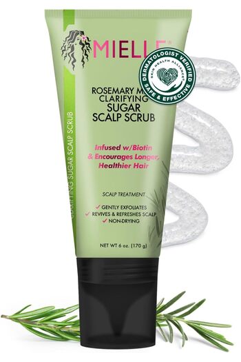 mielle organics Mint and Sugar Scalp Exfoliating Shampoo, White, 170g (Pack of 1)