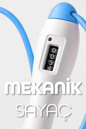 Telvesse Atlama İpi Uzunluk Ayarlanabilir Mekanik Sayaçlı Ayarlı Göstergeli Atlama İpi Jump Rope Mavi 5006