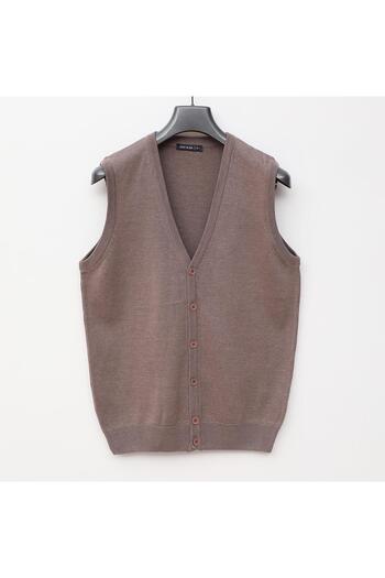 Dio Rise Men's Short Sleeve Vest - 180904 - Light Brown