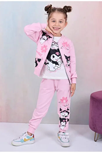 ÖRZİKİDS Kuromi 3-Piece Tracksuit Set