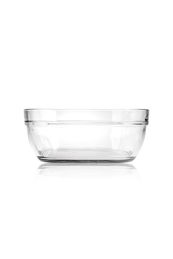 Snippy Elf - Medium Size Glass Salad Fruit Bowl 20 cm Glass Bowl