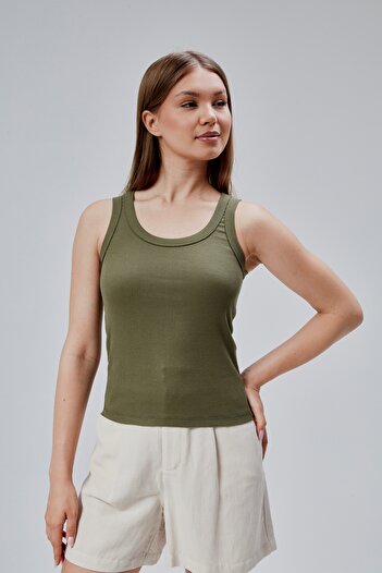 Jinx Wear Fashion Women's Ribbed Look Thick Strap Basic Camisole Undershirt