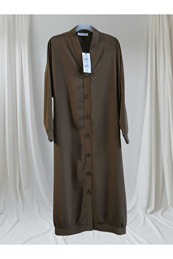 Puane Full Buttoned Comfortable Fit Spring Tunic Cardigan 10696